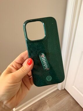 Loopy Case Teal Green Glitter Case - iPhone 16 Pro